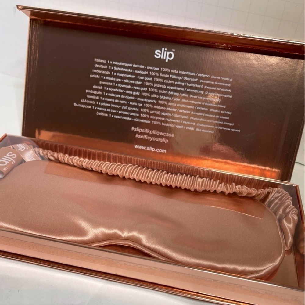 Slip Silk Sleep Mask in Lustrous Rose Gold